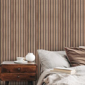 Peel and Stick Wood Wallpaper, Self Adhesive Faux Wood Contact Paper, Removable Wood Wall Covering for Fireplace, Furniture, Table, Cabinets, 17.7" X 236", Easy-to-Apply