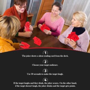 Poen Honesty or Drink Card Game for Adults Drinking Games, 100 Pcs Game Cards Questions Challenges Fun Party Game to Reveal Your Secrets with Drinking Themes, Ideal for Game Night, Couples, and More