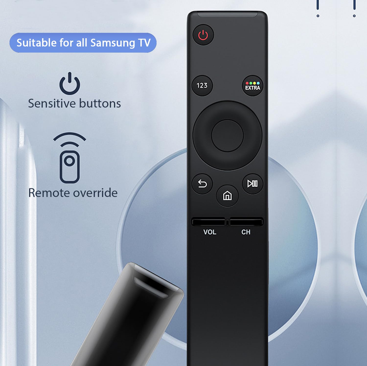 Universal for Samsung-TV-Remote Remote Replacement for All Samsung LCD LED HDTV 3D Smart TVs (for Samsung)