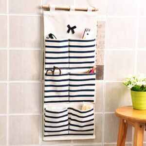 Over The Door Shoe Organizer Hanging Closet Holder Hanger Storage Bag Rack Large Pockets Door Mesh Closet with Washable and Breathable (Blue 10''L x 4''W x 24''H) Clearence