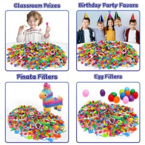 Amy&Benton 800PCS Classroom Treasure Box Prizes Kids Birthday Party Favors Goody Bag Fillers Kid Carnival Prizes Box Toys Assortment Treasure Chest Toys Assorted Pinata Filler