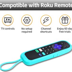 Replacement Remote Controls for Roku TV with Soft Protective Case,Compatible with TCL, Hisense, Onn, Sharp, Element, Westinghouse, and Philips Roku Series Smart TVs【Not for Roku Stick】【Pack of 2】