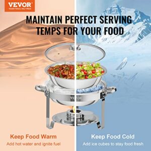 VEVOR Chafing Dish Buffet Set, 2 Packs-B, Silver