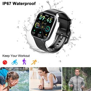 Smart Watch, 2023 Fitness Tracker Watch for Men Women, 1.69'' Touch Smartwatch Fitness Watch with Heart Rate Monitor/Pedometer/Sleep Monitor, 25 Sports Waterproof Activity Tracker for Android Molocy