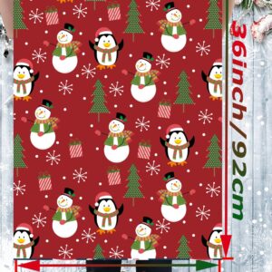 U'COVER Christmas Wrapping Paper for Kids Boys Girls 8 Large Sheet Xmas Holiday Gift Wrapping Paper Penguin Snowman Red Truck Gnomes Stocking Wrap Paper Fold 27 * 36inch