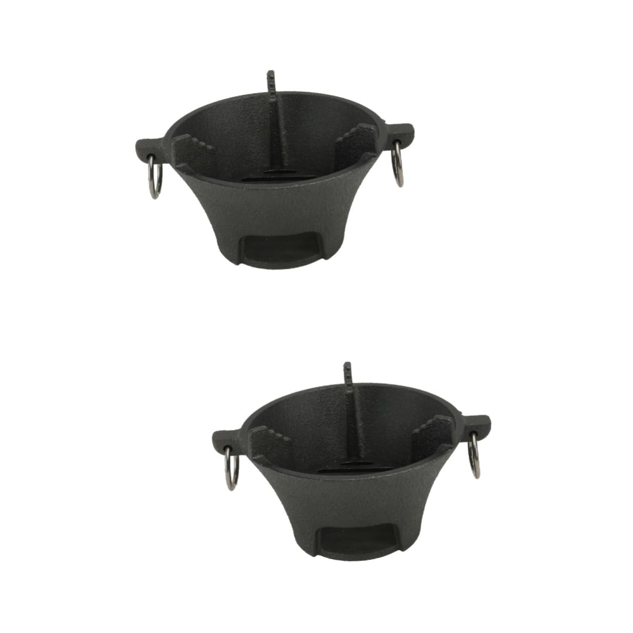 Yardwe 2 Pcs Grill Camping Barbecue Stove Compact Barbecue Tool Japanese Charcoal Korean Bbq Indoor Stove Mini Hibachi Iron Charcoal Fire Stove Round Iron Stove Heavy Combustion Furnace