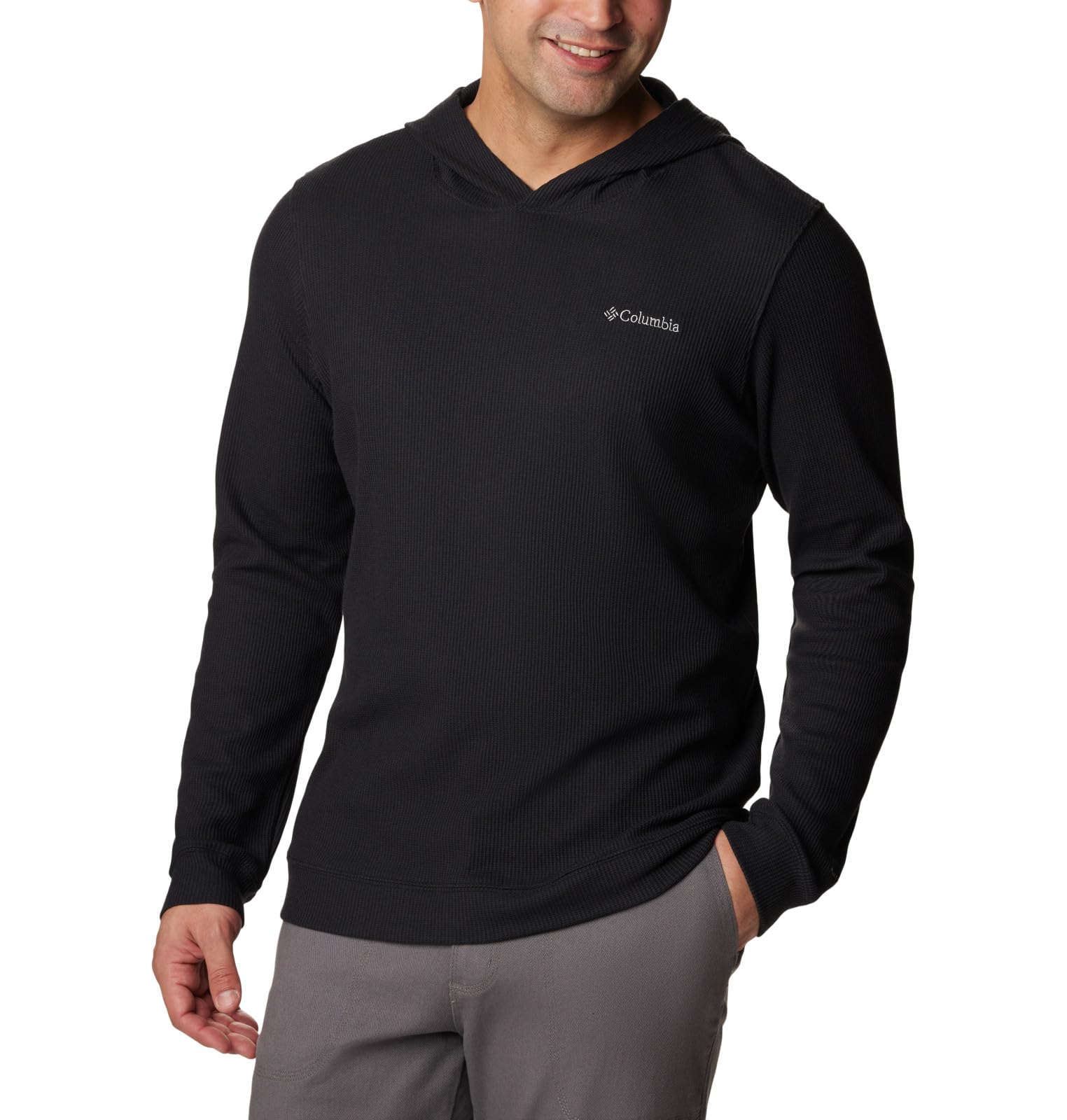 Columbia Men's Pitchstone Knit Hoodie, Black, X-Large