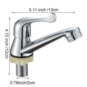 SHENGJMXING Basin Taps Zinc Alloy Bathroom Sink Taps Single Cold Water Faucet for Kitchen Bathroom Toilet Bathtub Washroom Chrome Faucet