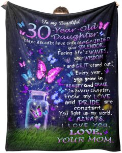 cudevs 30th birthday gifts for her, 30th birthday gifts for women, 30th birthday gifts blankets, gifts for 30th birthday woman, 30 year old birthday gifts for women