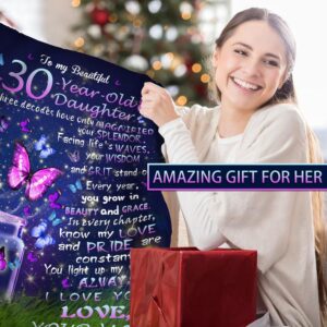 CUDEVS 30th Birthday Gifts for Her, 30th Birthday Gifts for Women, 30th Birthday Gifts Blankets, Gifts for 30th Birthday Woman, 30 Year Old Birthday Gifts for Women