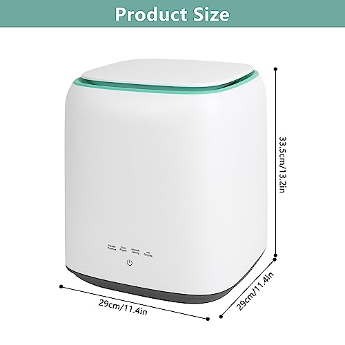 7L Fully automatic Mini portable washing machine, Portable Washer with spin dryer Automatic water in and out, 650r/min Perfect for Small Clothes, apartments, Camping, Travelling