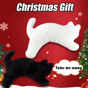 YOUBLEK Long Black Cat Plush Body Pillow, 39.3'' Soft Stuffed Animals Throw Pillows Gift for Girlfriend, Cute Plushies for Bed or Sofa (39.3 inches, Black)