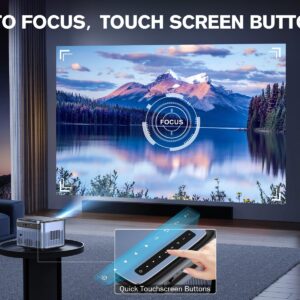 Android TV Projector 1920 x 1080P with Netflix Built in, VIZONY 800ANSI 5G WiFi Bluetooth Outdoor Projector, FHD Home Movie Projector with 4P4D/Zoom/PPT Compatible Phone/Laptop, 8000+ Apps