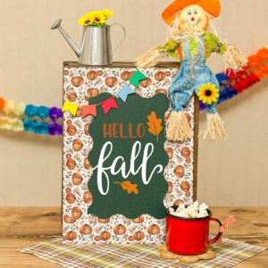 AnyDesign 65Ft Boho Floral Pumpkin Bulletin Board Border Watercolor Fall Autumn Flower Pumpkin Die Cut Trim Border for Classroom Chalkboard School