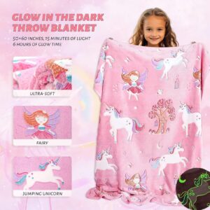 Wzvzss Unicorn Birthday Gifts for Girls,Unicorn Gifts Box for Toddler/Teen Girls,Gift for Girls age 6-8 4 5 7 9 10 year old,Kindergarten Back to School Gifts - 9 Pcs Set for Little Girl