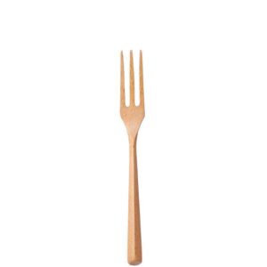 zoci triangular handle wooden spoon fork set dessert wooden spoon wooden fork portable spoon fork