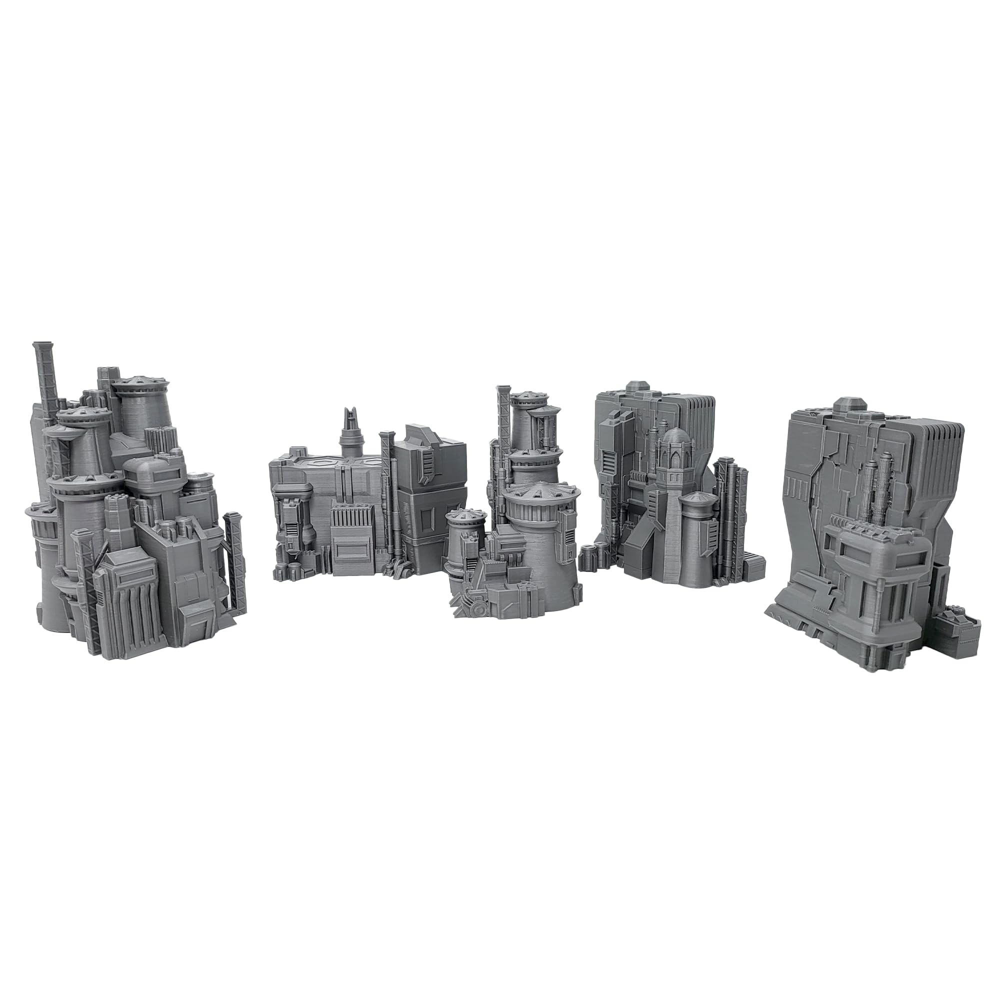 6mm Sci-Fi Cityscape Bundle 3 - Tabletop Terrain for Miniatures Games such as Epic Battletech Adeptus Titanicus (Bundle 3)