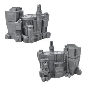 6mm Sci-Fi Cityscape Bundle 3 - Tabletop Terrain for Miniatures Games such as Epic Battletech Adeptus Titanicus (Bundle 3)