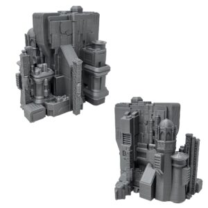 6mm Sci-Fi Cityscape Bundle 3 - Tabletop Terrain for Miniatures Games such as Epic Battletech Adeptus Titanicus (Bundle 3)