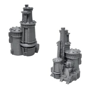 6mm Sci-Fi Cityscape Bundle 3 - Tabletop Terrain for Miniatures Games such as Epic Battletech Adeptus Titanicus (Bundle 3)