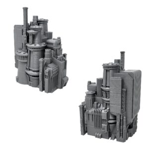 6mm Sci-Fi Cityscape Bundle 3 - Tabletop Terrain for Miniatures Games such as Epic Battletech Adeptus Titanicus (Bundle 3)