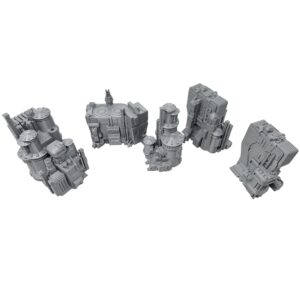 6mm Sci-Fi Cityscape Bundle 3 - Tabletop Terrain for Miniatures Games such as Epic Battletech Adeptus Titanicus (Bundle 3)