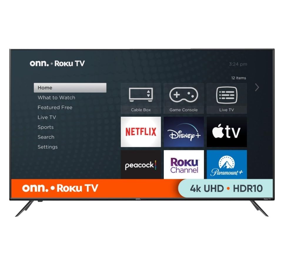 ONN 50-Inch Class 4k HDR10+ Smart TV + Free Wall Mount with Wi-Fi Connectivity and Mobile App | Flat Screen TV | Compatible with Home Kit | Alexa and Google Assistant (Renewed)