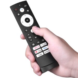 Replacement Remote Control Compatible with Hisense Smart Google TV 65A6H 75A6H 50U6H 55U6H 65U6H 75U6H 65U8H 75U8H and More