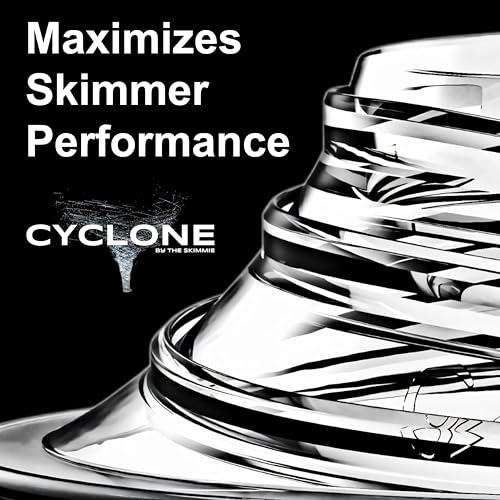 The Skimmie Cyclone - Turbocharges Pool Skimmer Water Flow - Improves Pool Surface Cleaning & Debris Removal - Pool Accessories & Pool Skimmer 7" Funnel Design Works with Any Pool Water Level