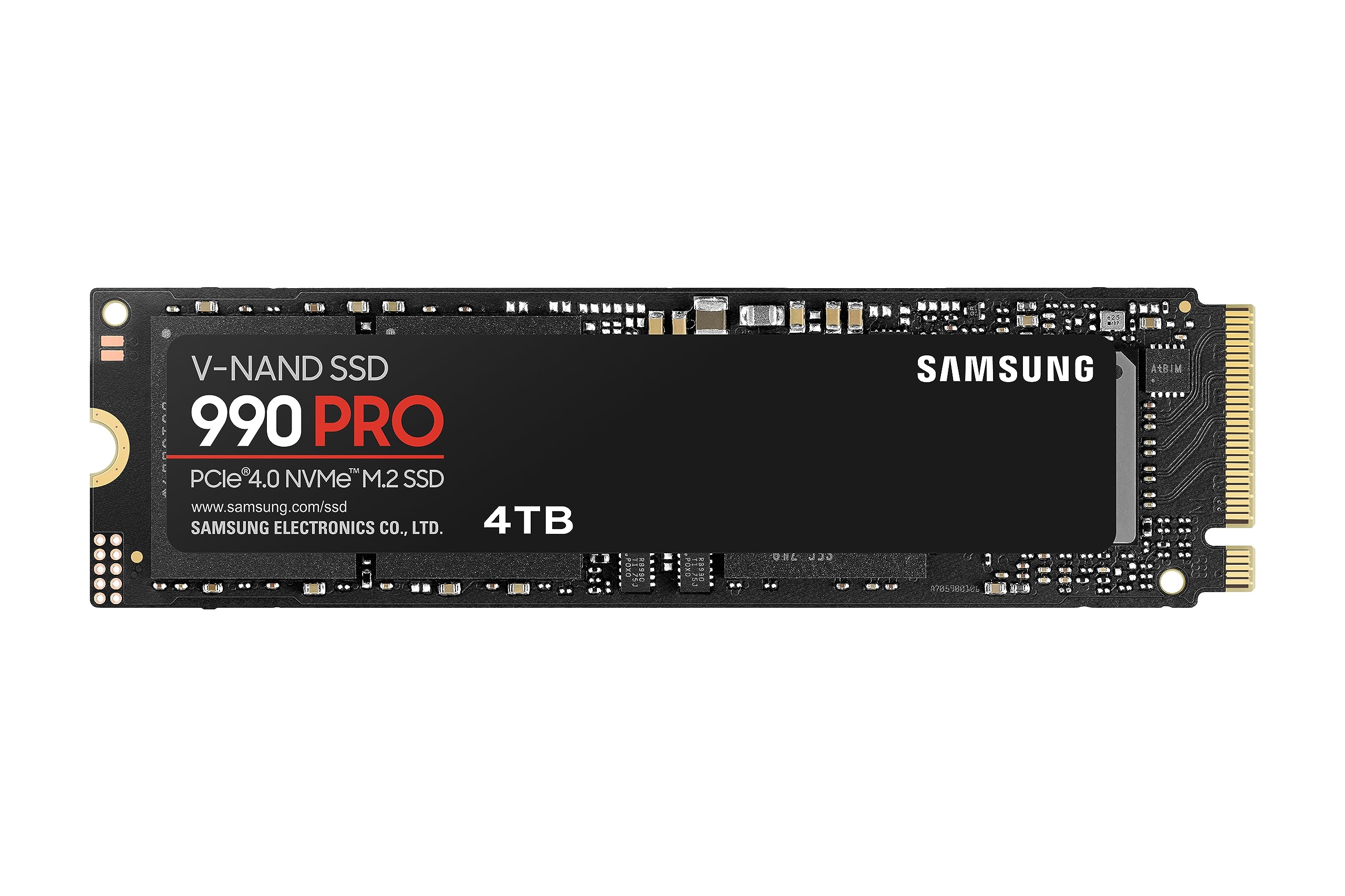 SAMSUNG 990 PRO SSD 4TB PCIe 4.0 M.2 2280 Internal Solid State Hard Drive, Seq. Read Speeds Up to 7,450 MB/s for High End Computing, Gaming, and Heavy Duty Workstations, MZ-V9P4T0B/AM