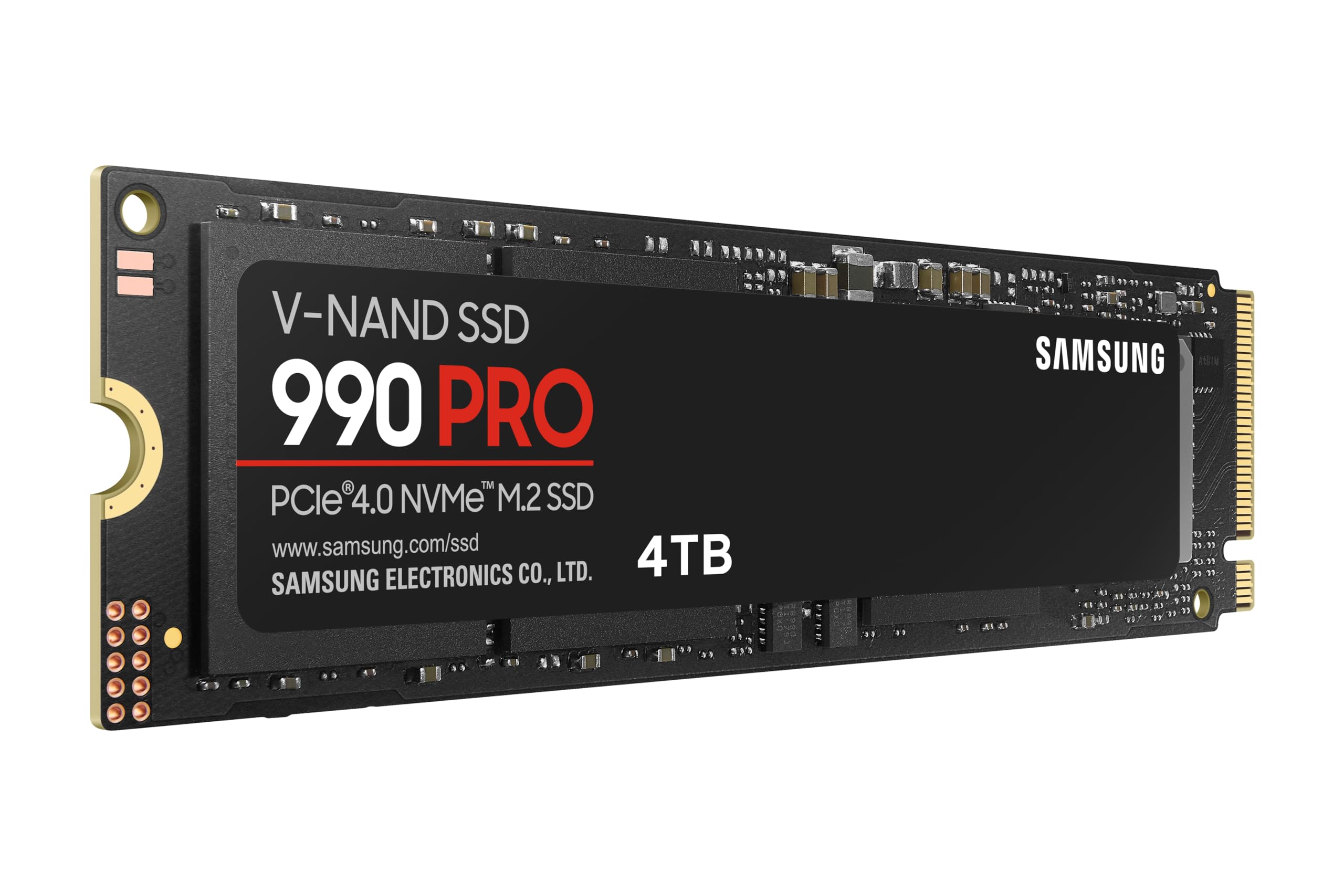 SAMSUNG 990 PRO SSD 4TB PCIe 4.0 M.2 2280 Internal Solid State Hard Drive, Seq. Read Speeds Up to 7,450 MB/s for High End Computing, Gaming, and Heavy Duty Workstations, MZ-V9P4T0B/AM