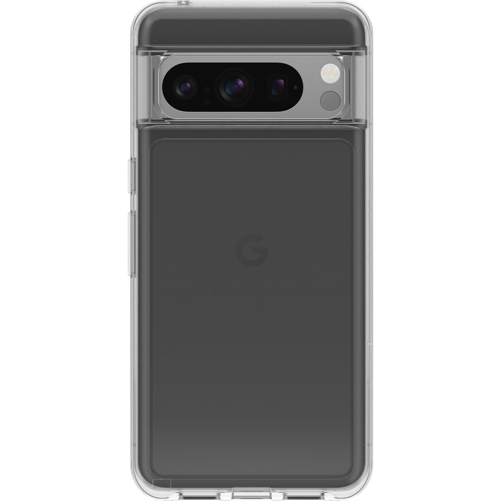 OtterBox Google Pixel 8 Pro Symmetry Series Clear Case - CLEAR, ultra-sleek, wireless charging compatible, raised edges protect camera & screen