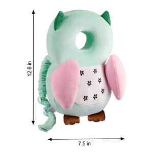 Mounting UP Baby Toddler Walker Head Protector Backpack Adjustable Wear Head Protection Safety Pad Backpack Baby Toddler & Walker Walking & Crawling Cute Owl MTY