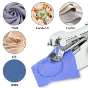 29 PCS Handheld Sewing Machine, Quick Portable Mending Machine, Electric Handy Sewing Machine, perfect for Beginners Sewing Curtain DIY Fabric Cloth Jeans Pet Clothes