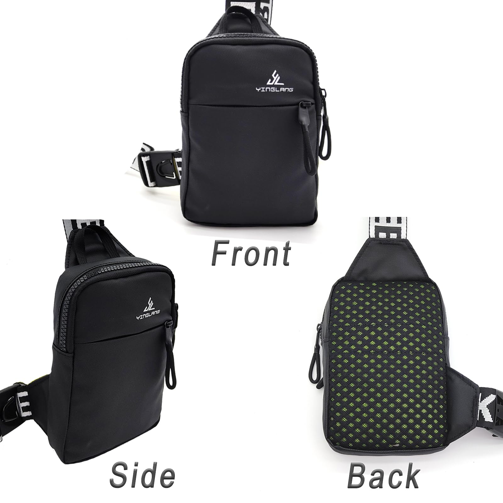 Mini Sling Bag for Women Men Small Crossbody Bag Shoulder Backpack Fanny Packs Casual Phone Chest Bag for Travel Hiking Personal Pocket Bag