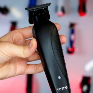 Supreme Trimmer 2-in-1 Vader Clipper & Trimmer Kit | Cordless Beard Trimmer & Mens Clippers Set for Barbers or Home | with DLC Coated Blades | Black