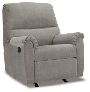 signature design by ashley miravel casual manual rocker recliner, light gray