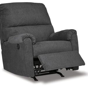 Signature Design by Ashley Miravel Casual Manual Rocker Recliner, Gray