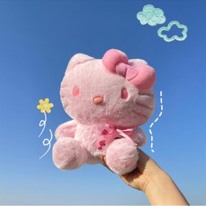 Comtaric 9 Inch Pink Kitty Plush - The Perfect for Birthdays, Halloween, and Christmas