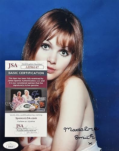 MADELINE SMITH Autograph SIGNED 8x10 PHOTO Theatre of Blood Bond JSA Certified Authentic AH96147