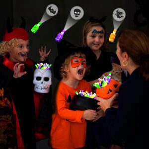 Halloween Party Favors for Kids, 36Pcs Light Up Finger Lights Halloween Goodie Bag Fillers Treats Pinata Stuffers Glow in The Dark Toys Bulk for Halloween Prizes Classroom Gifts Trick or Treat Toys