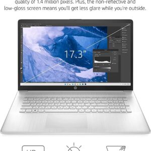 HP 2023 Newest 17 Laptop, for Business and Students, 17.3 Inch Display, Intel Core i3-1125G4 Processor, 16GB RAM, 512GB SSD, Intel UHD Graphics, WiFi, Bluetooth, USB A&C, Windows 11 Home in S Mode