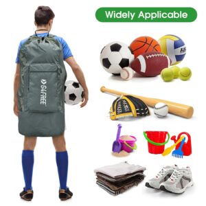 G4Free Extra Large Mesh Ball Bag Soccer Ball Bag Basketball Bag Football Bag Equipment Large Storage Carry Bag Volleyball Bag for Soccer Basketball Football Volleyball Swimming Grey