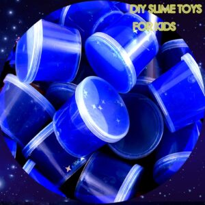 24 Pack Blue Galaxy Star Slime,Party Favor for Kids Girls & Boys,Non Sticky, Stress & Anxiety Relief, Wet, Super Soft Sludge Toy