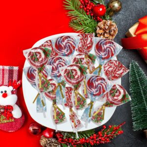 Gift Boutique 600 Small Christmas Treat Bags 3" x 5" with 600 Twist Ties Holiday Plastic Cellophane Bag for Making Your Own Lollipop Cake Pops Candy Lolly Chocolate & Cookies Easy Gift Wrapping Cello