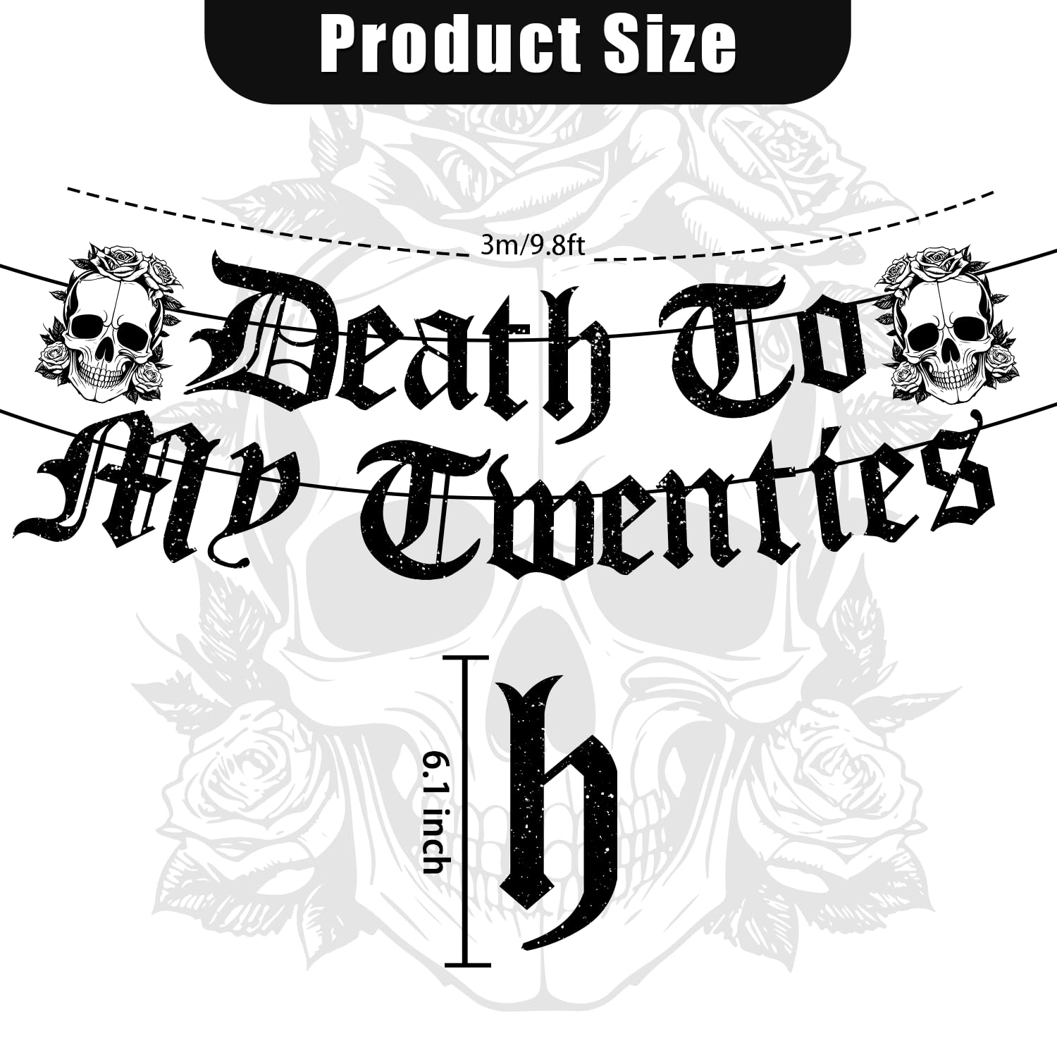 167pcs Death to My 20s Decorations Tableware Set Death to My Twenties Banner Rip Twenties Skull 30th Birthday Decorations Plates Cups Paper Straws Forks Napkins Tablecloth Set Funeral For My Youth