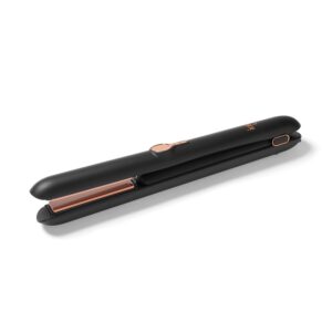 Ion Luxe Cordless Flat Iron 1", Travel Friendly, 35 Minutes of Charge, 6 Heat Settings, Auto-Shut Off, No Cord Tangling