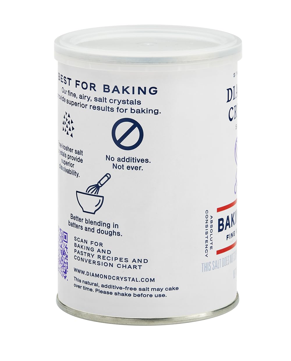 Diamond Crystal Baking Salt, Fine Kosher Salt 8.5oz