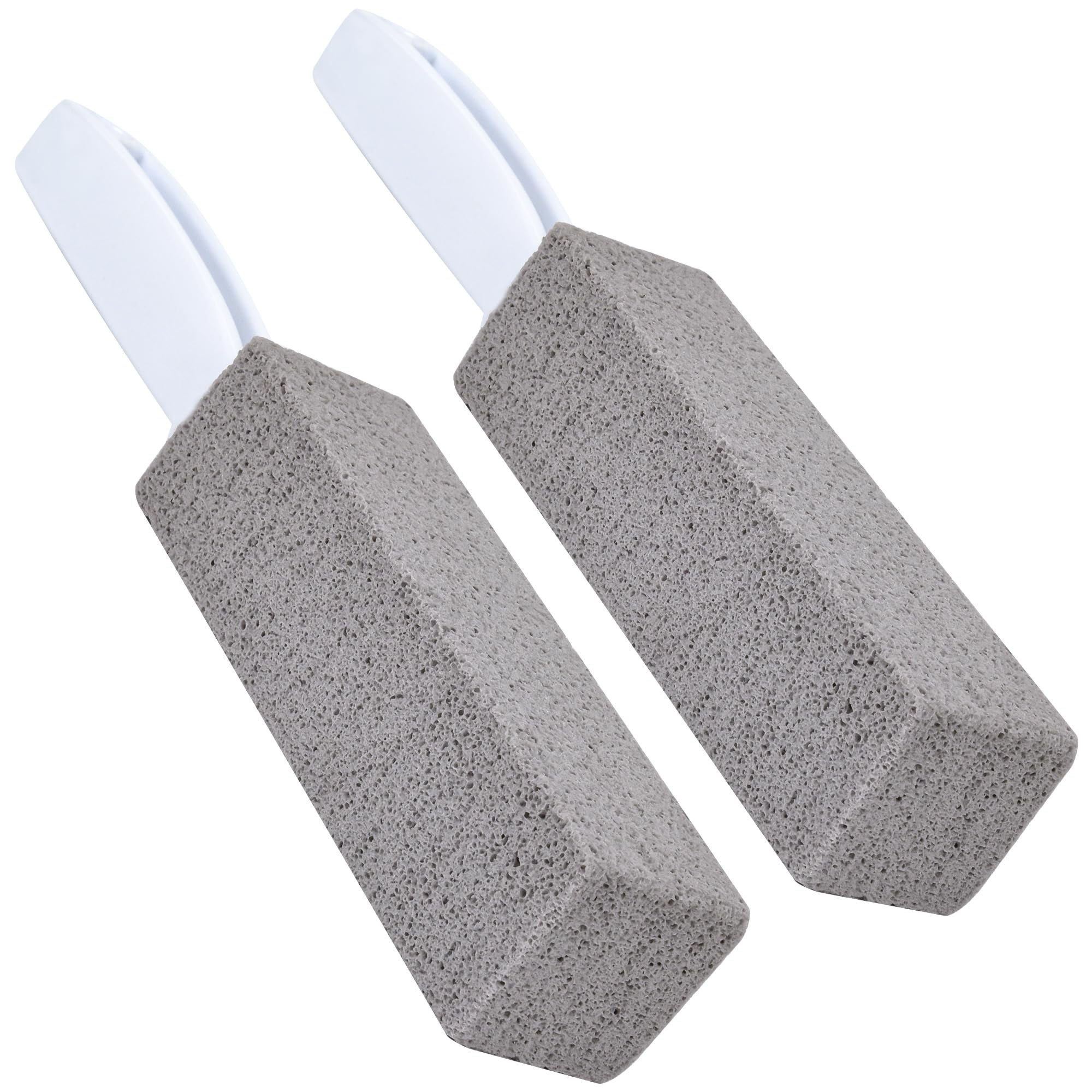 2 Pack Pumice Stone,Pumice Cleaning Stone with Handle,Pumice Stone Toilet Cleaner Tool Stain Remover for Toilet,Kitchen,Bathtubs,Pool,Bathroom,Grill,Household