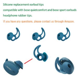 WKYMY Earbud Pads Replacement Silicone Ear bud Tips Eartips Compatible with Bose Quietcomfort and Sport Headphone Rubber Tips Earbud Covers Small 3 Pairs